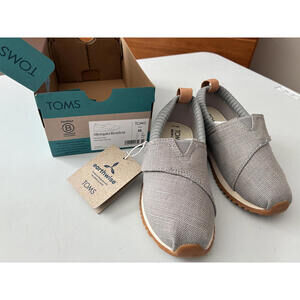TOMS Tiny Alpargata Resident Gray Slip-On Shoes - Size 11          SH01